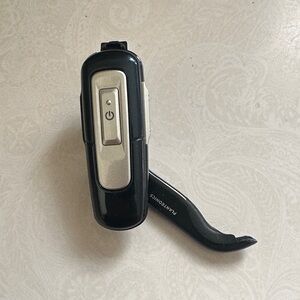 Black Bluetooth Headset with Silver Accent